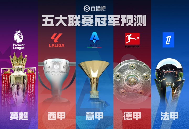 五大联赛冠军预测🏆英超诸神战!西甲二人转?德意法谁能称霸