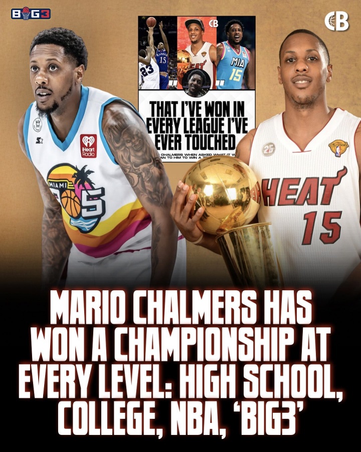 韦德谈查尔莫斯BIG3绝杀夺冠:他在高中、大学、NBA都拿了冠军